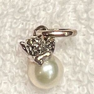 pandora mini cupid charm with pearl